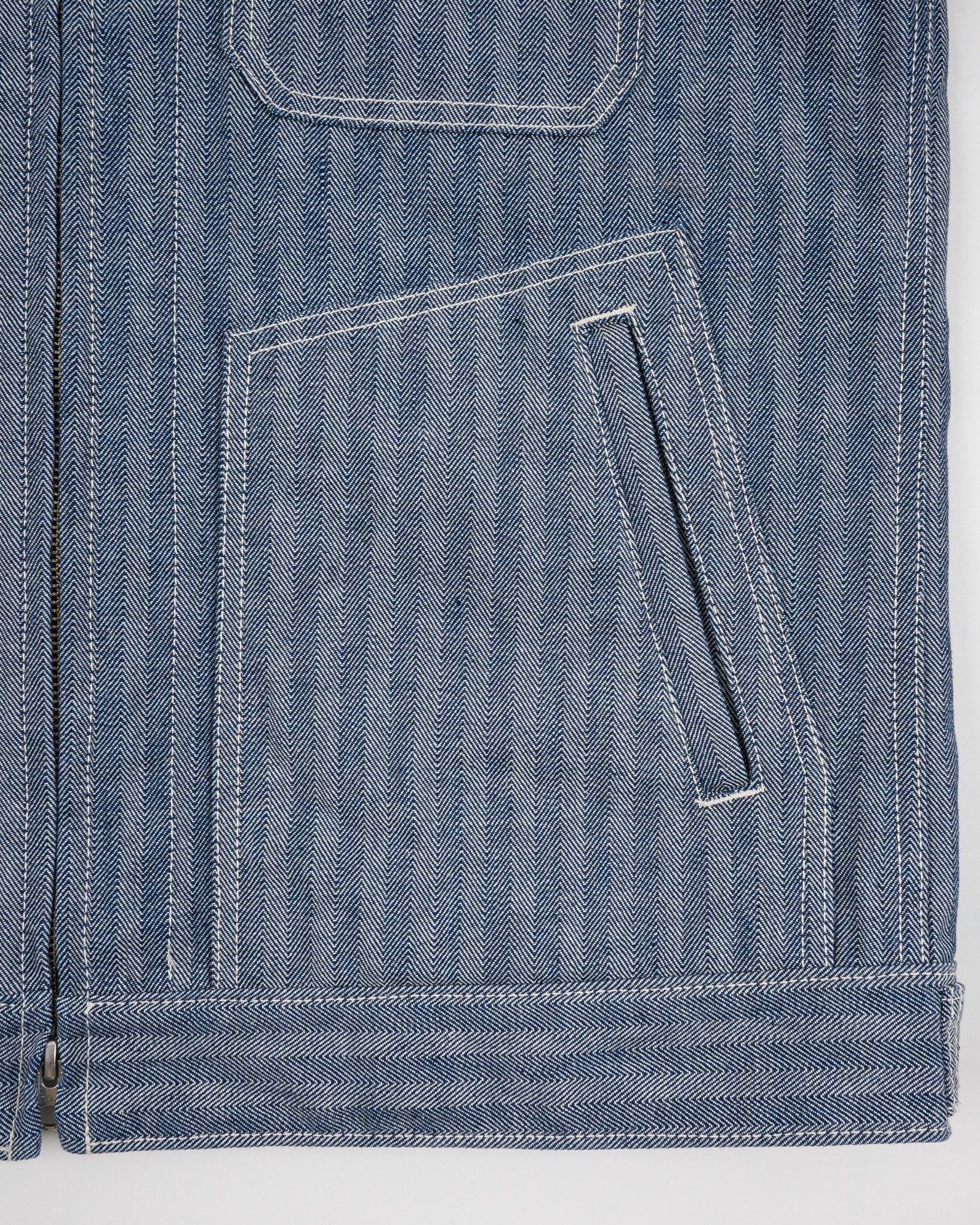 IHJ-164-BLU 10.5oz Herringbone Work Jacket Indigo
