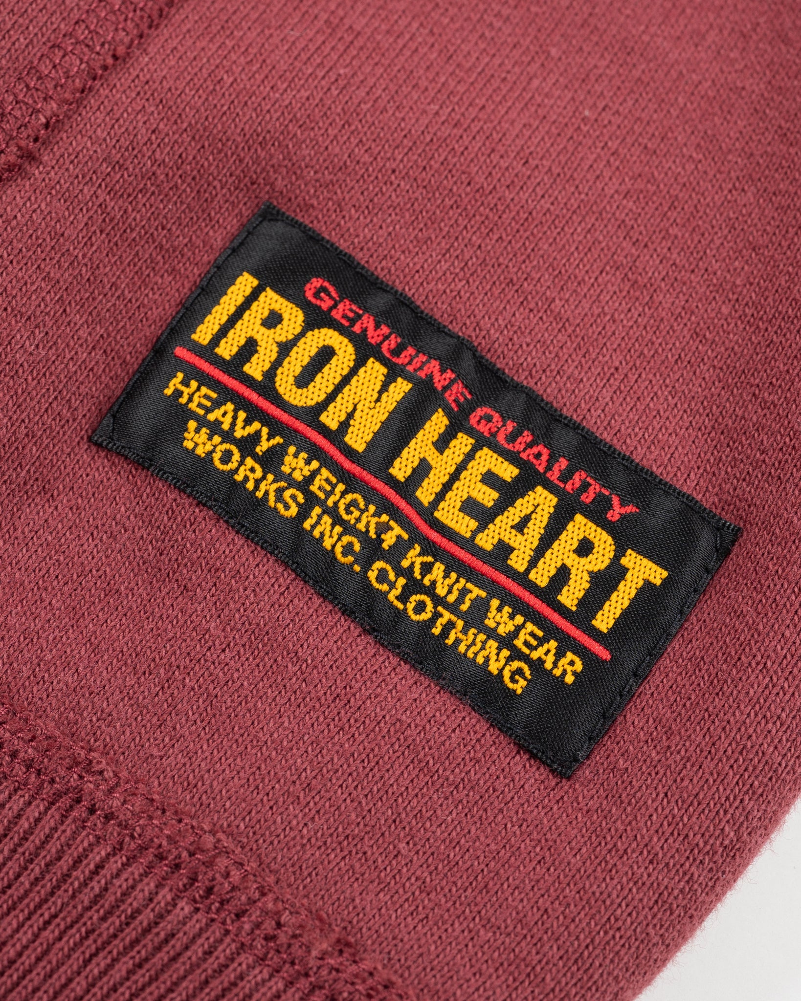 IHSW-49-BUR 14oz Ultra Heavy Loopwheel Cotton Pullover Burgundy