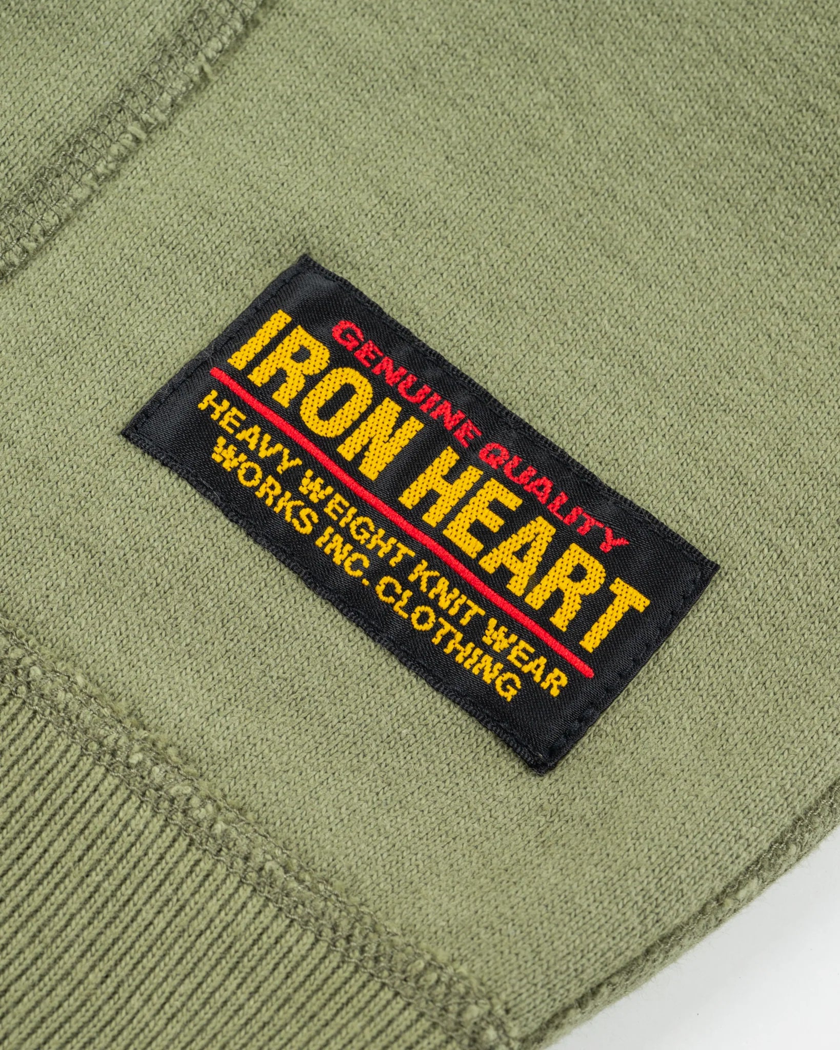 IHSW-49-OLV 14oz Ultra Heavy Loopwheel Cotton Hoodie Olive