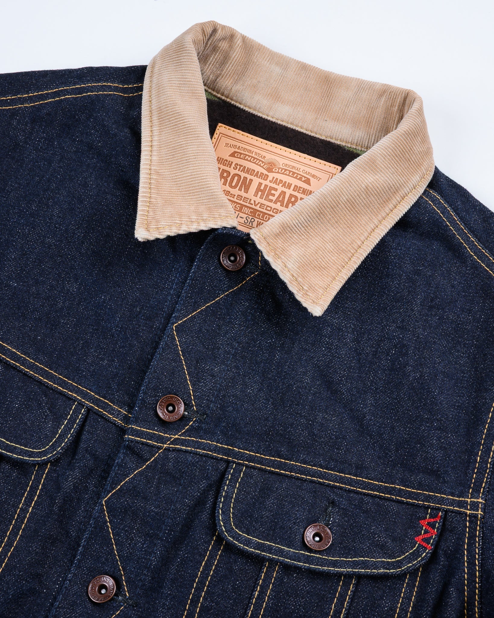 IH-101J-SR 18oz Selvedge Denim Storm Rider Indigo Jacket