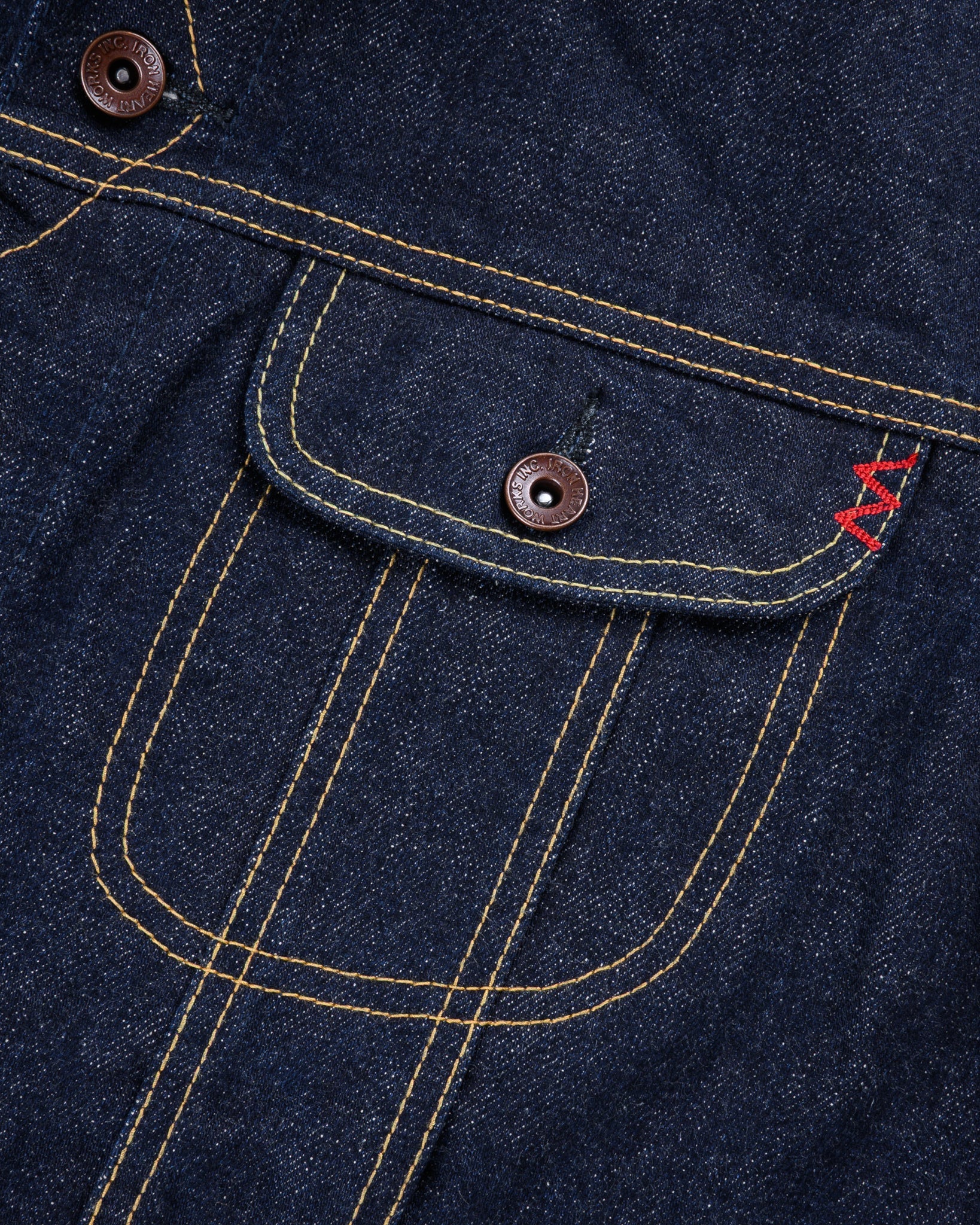 IH-101J-SR 18oz Selvedge Denim Storm Rider Indigo Jacket