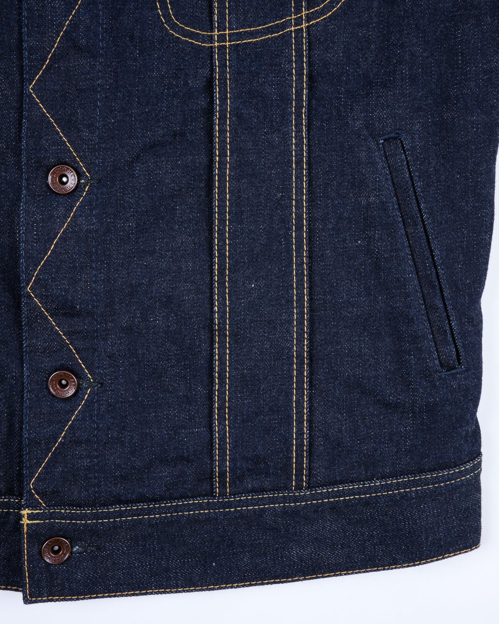 IH-101J-SR 18oz Selvedge Denim Storm Rider Indigo Jacket