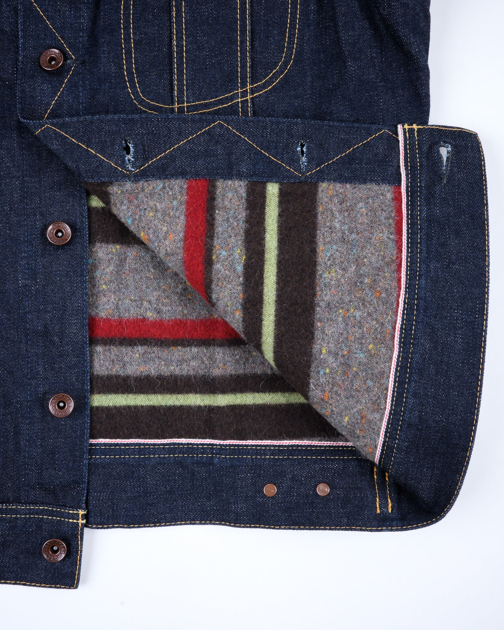 IH-101J-SR 18oz Selvedge Denim Storm Rider Indigo Jacket