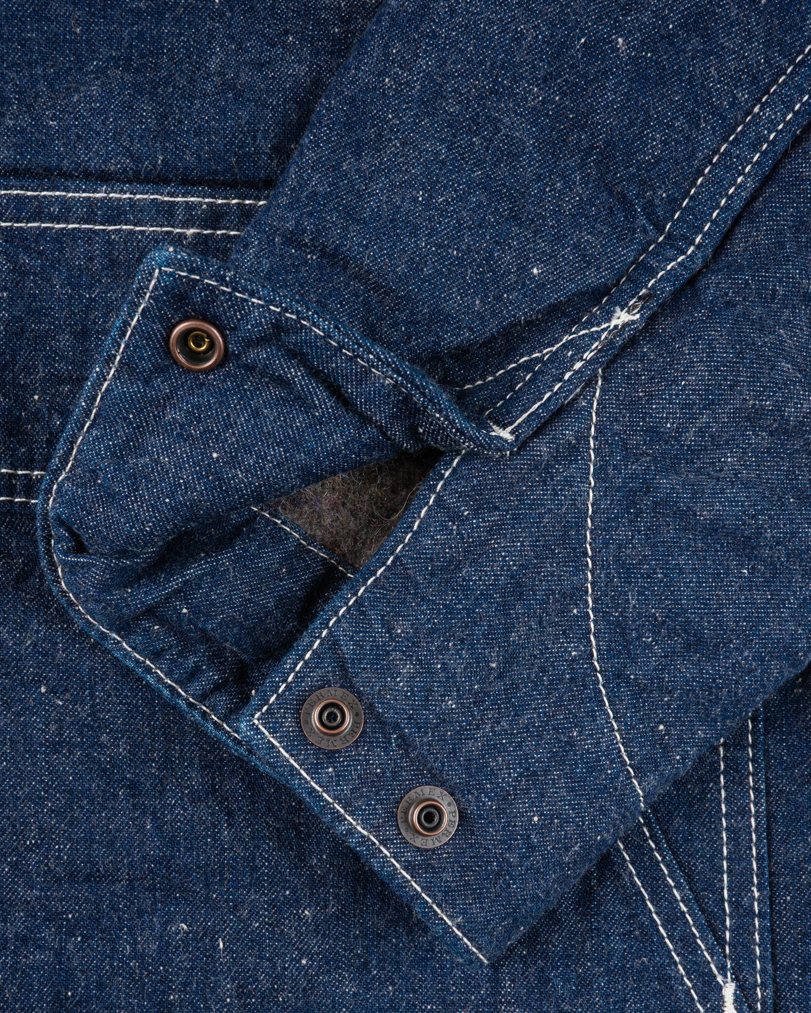 IHJ-149-IND 10oz Selvedge Denim Blanket Lined Chore Jacket Indigo