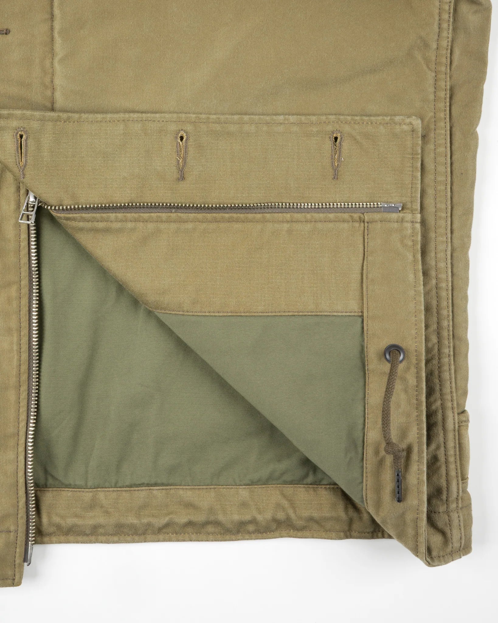 IHM-48-KHA 12oz Whipcord Lightweight N1 Deck Jacket - Khaki