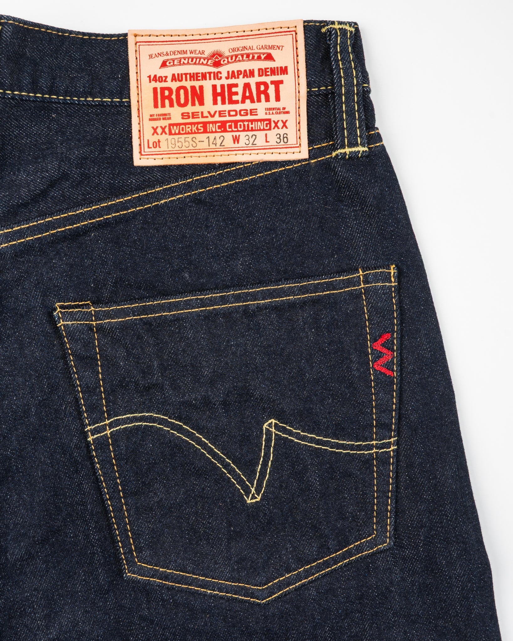 IH-1955S-142 14oz Selvedge Denim "1955" Vintage Taper Indigo