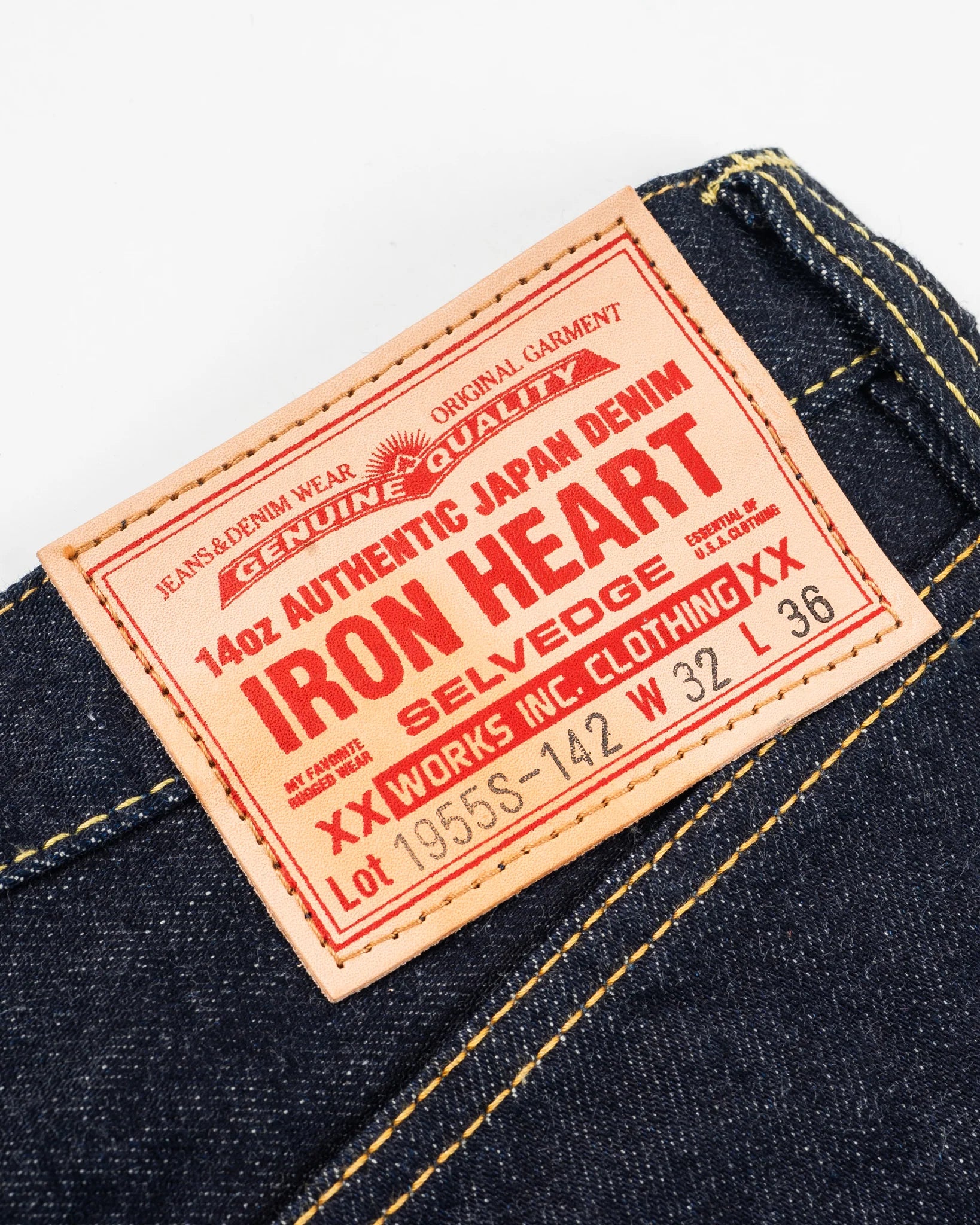 IH-1955S-142 14oz Selvedge Denim "1955" Vintage Taper Indigo