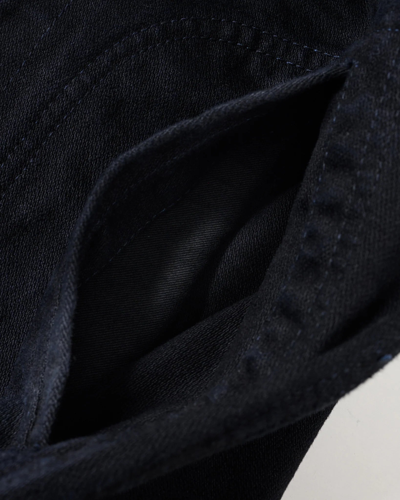 IHJ-123-OD 14oz Broken Twill Selvedge Denim Work Jacket Indigo Overdyed Black