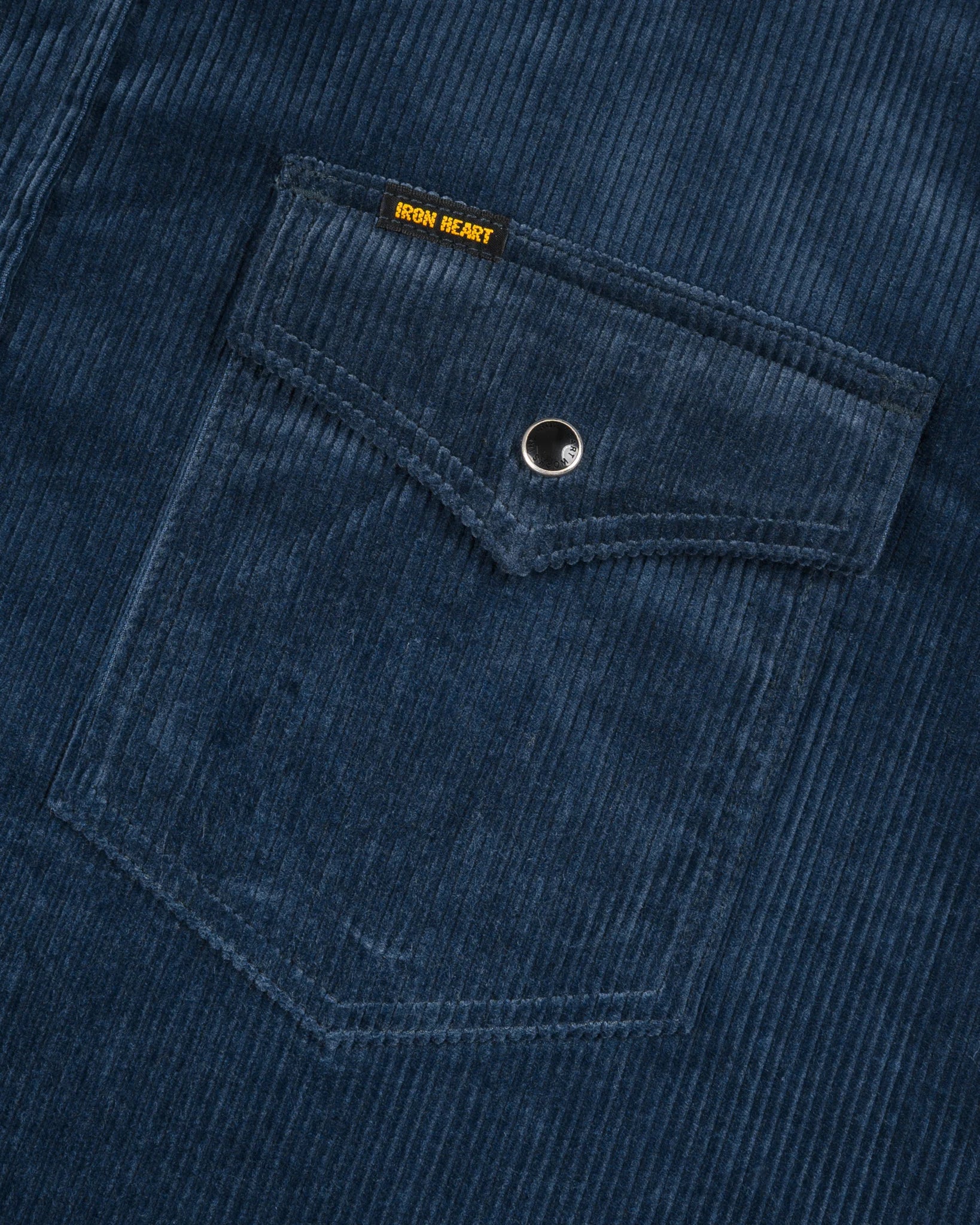IHSH-398-NAV 11oz Corduroy Western Shirt - Navy