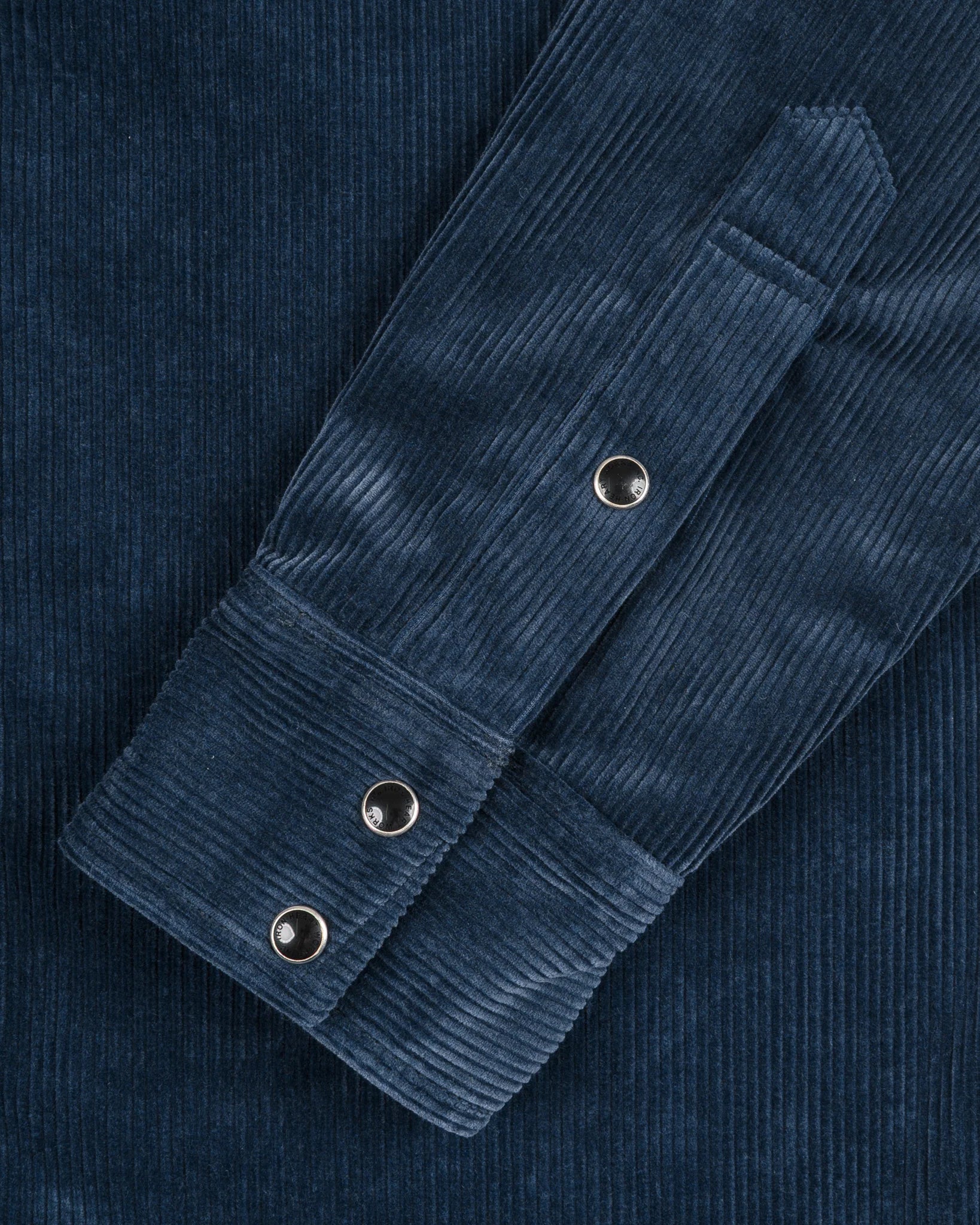 IHSH-398-NAV 11oz Corduroy Western Shirt - Navy