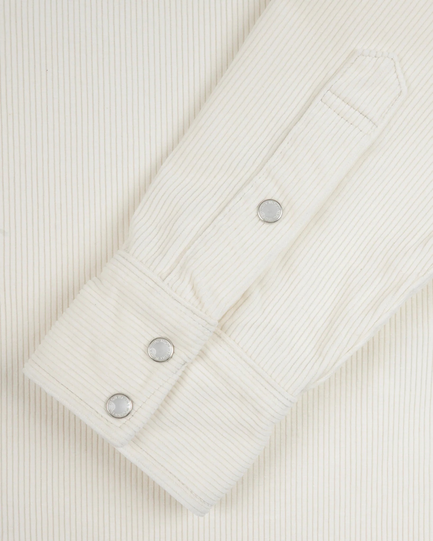 IHSH-398-WHT11oz Corduroy Western Shirt Off White
