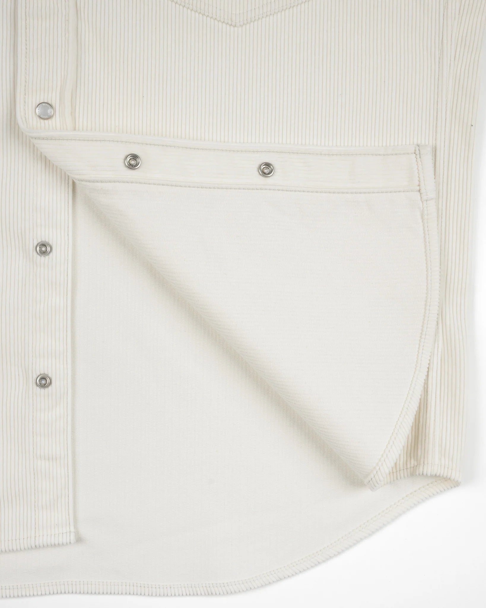 IHSH-398-WHT11oz Corduroy Western Shirt Off White