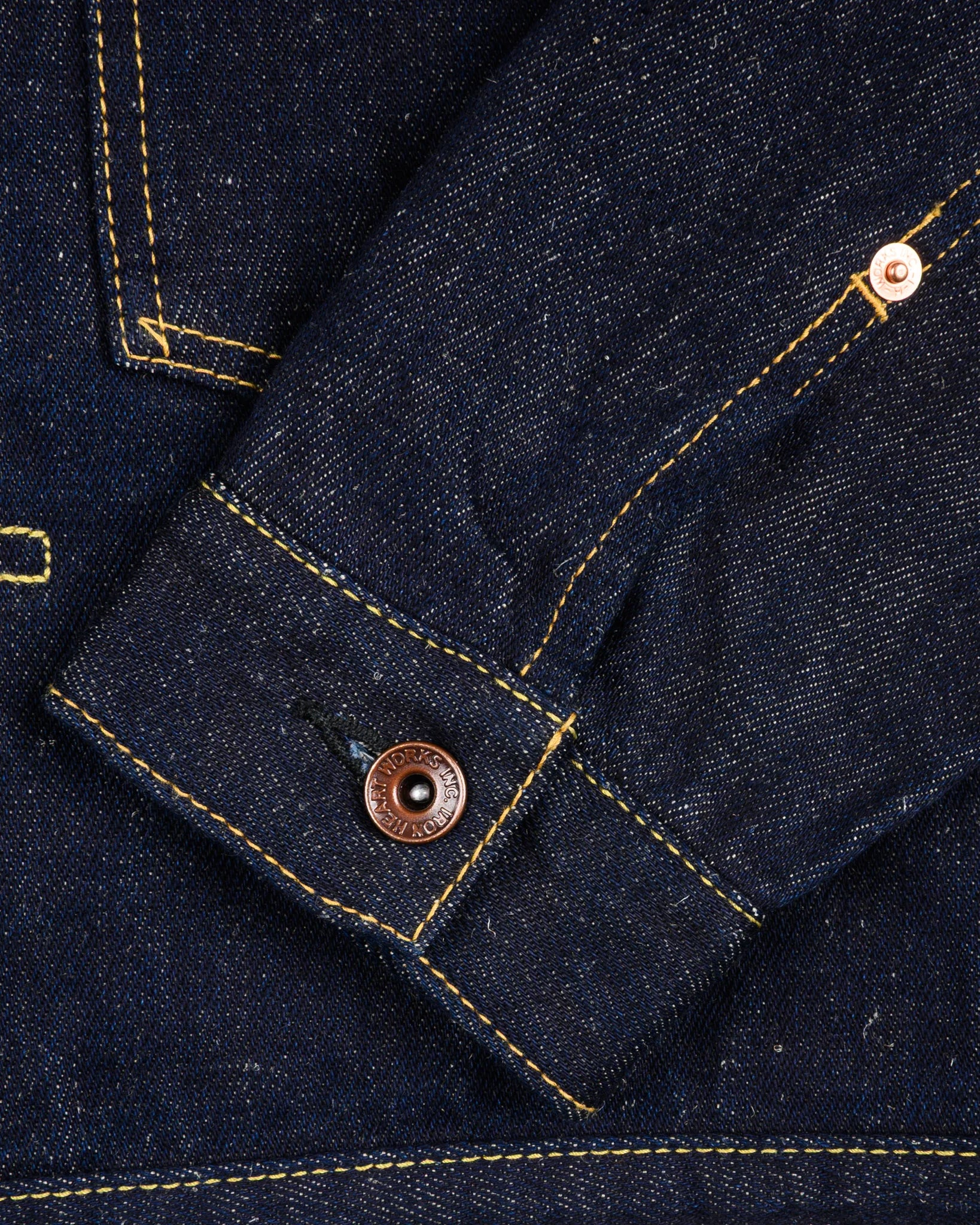 IHJ-163-IND 14oz Cotton/Linen Denim Type II Jacket Indigo