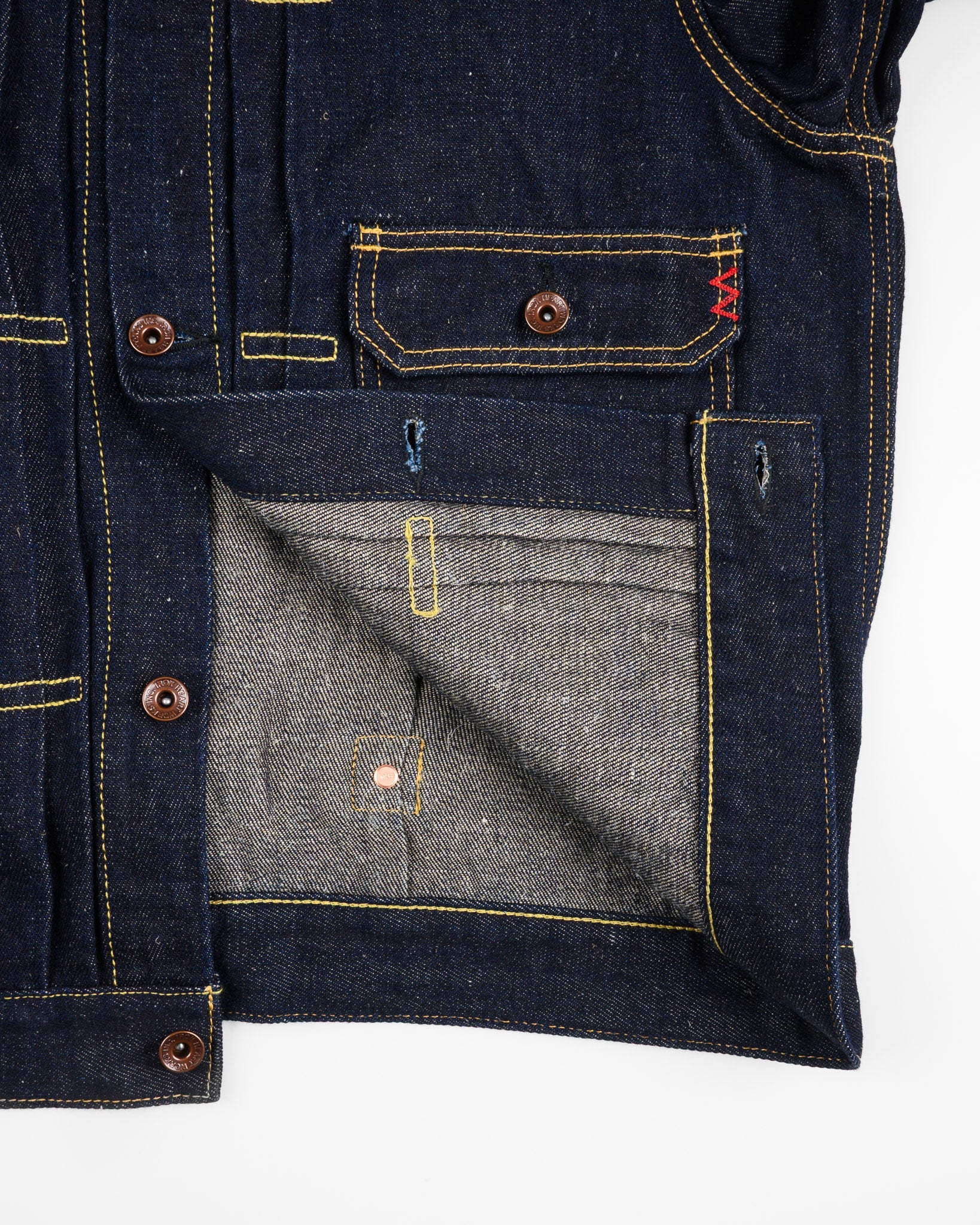 IHJ-163-IND 14oz Cotton/Linen Denim Type II Jacket Indigo