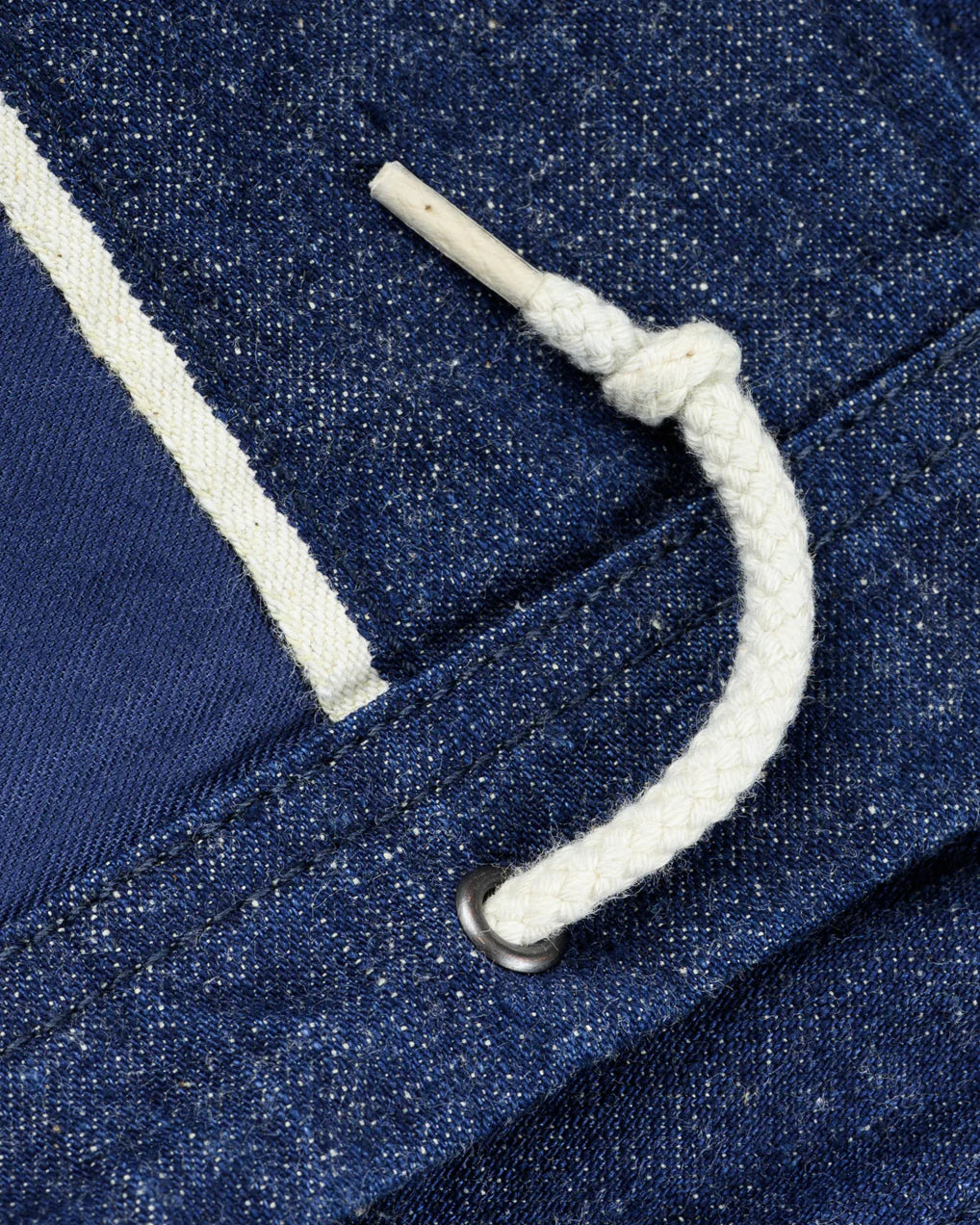 IHJ-161-IND-NP 10oz Neppy Selvedge Denim Coach Jacket Indigo (No Patch)