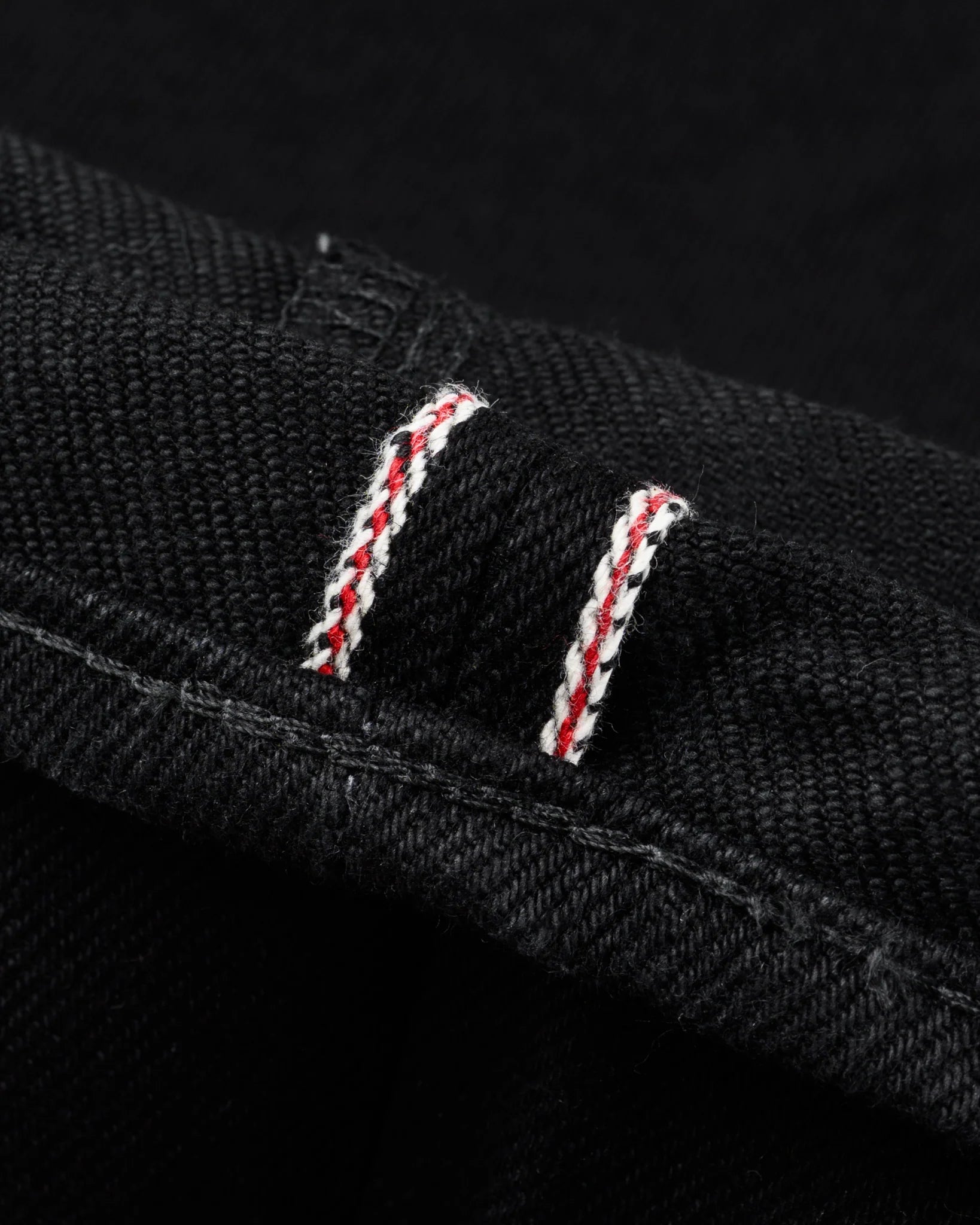 IH-888S-SBG 21oz Selvedge Denim Medium/High Rise Relaxed Taper Superblack (Fades To Grey)