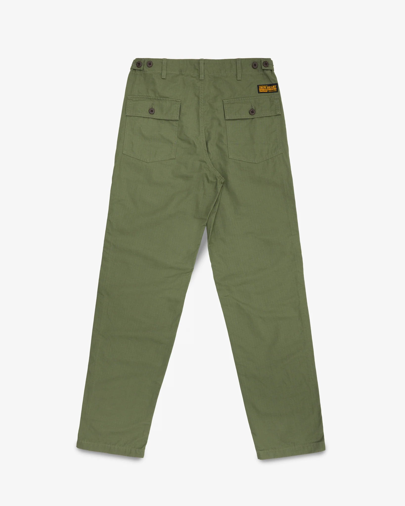 IH-747-GRN 8oz Ripstop Baker Pants Army Green
