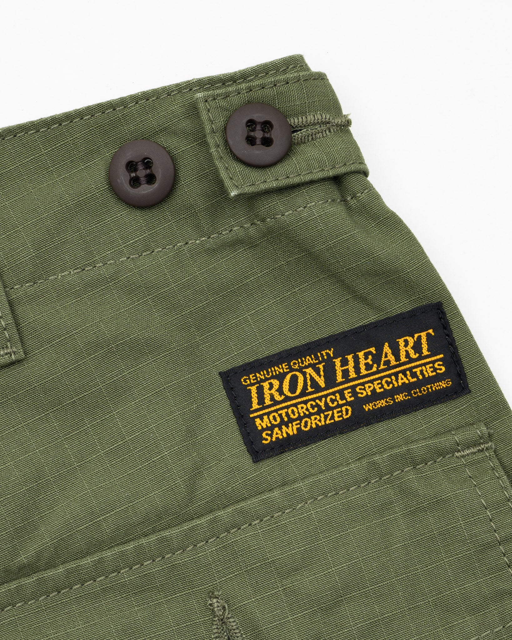IH-747-GRN 8oz Ripstop Baker Pants Army Green