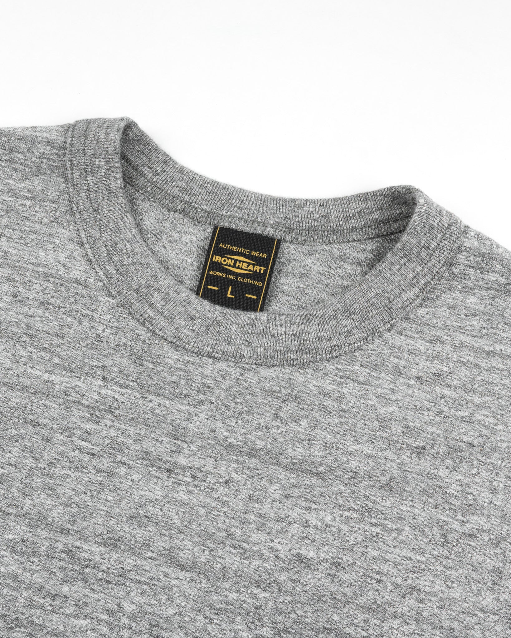 IHT-1610L-LGR 6.5oz Loopwheel Tee Light Grey