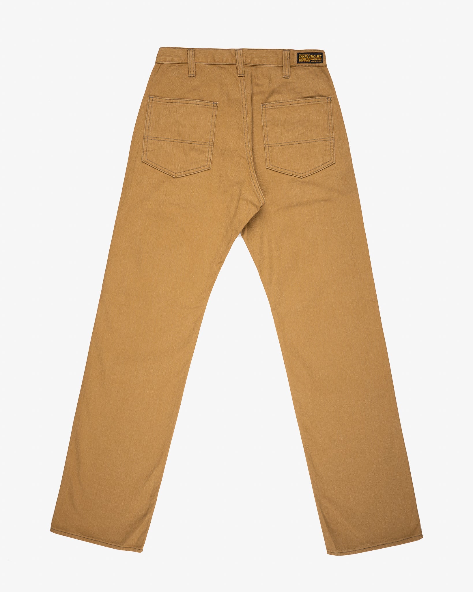 IH-748-BRN 10oz Herringbone Wide Pants - Brown