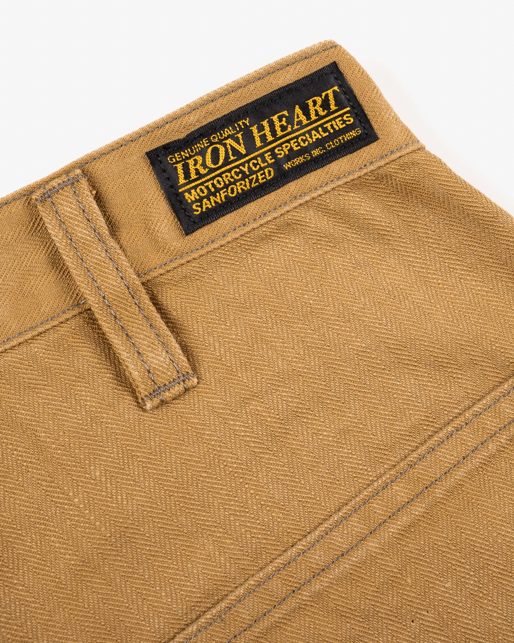 IH-748-BRN 10oz Herringbone Wide Pants - Brown