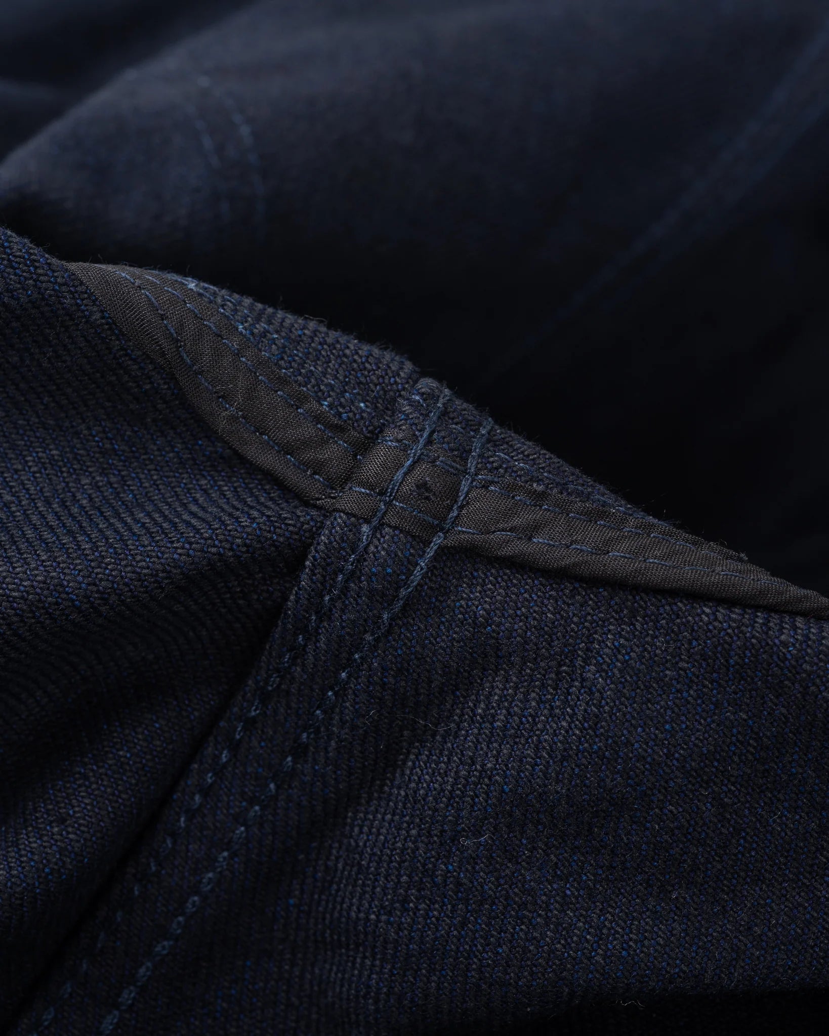 IHSH-409-IB 19oz Selvedge Denim CPO Indigo/Black