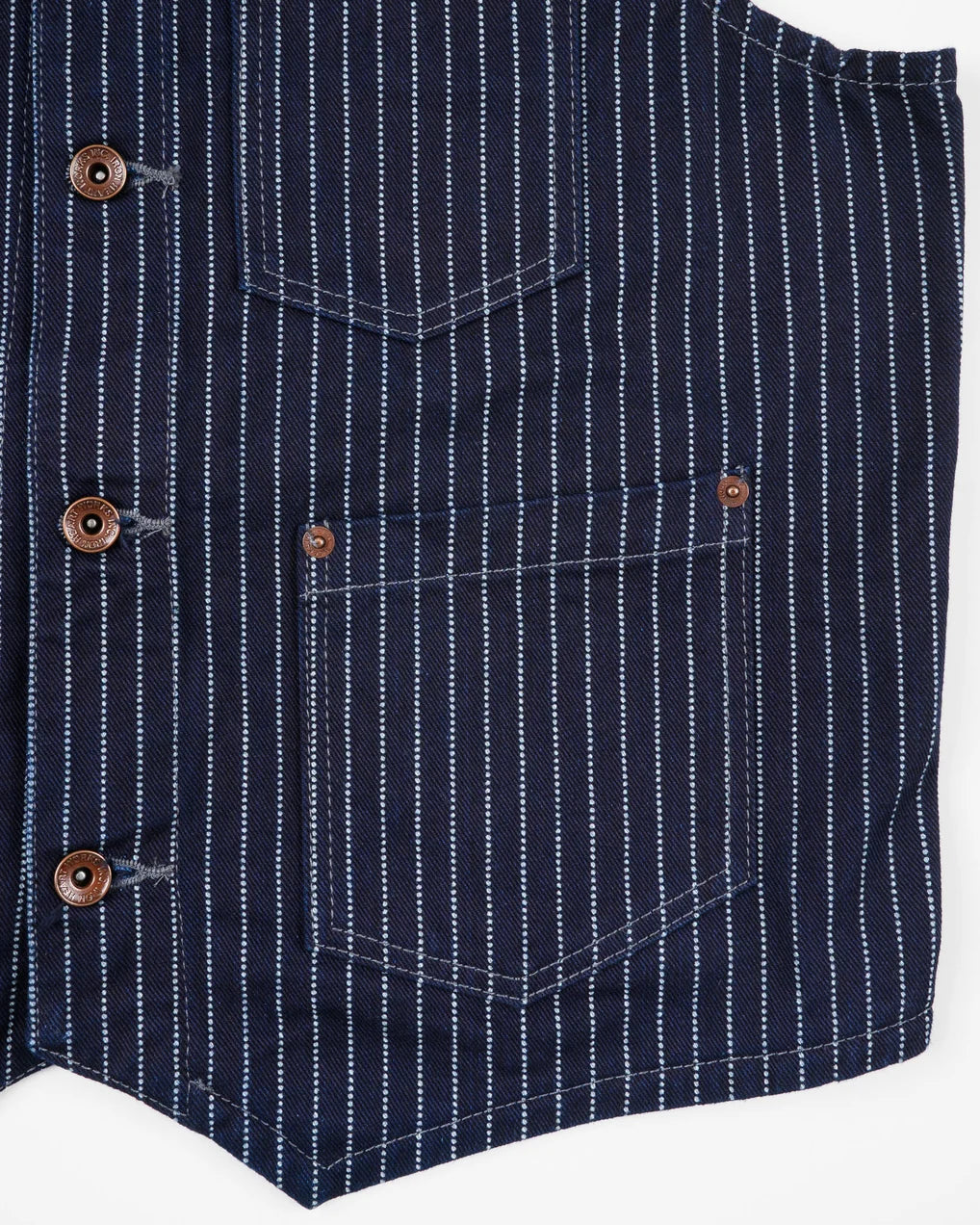 IHV-02-BLK 12oz Wabash /Duck Work Vest Indigo/Navy