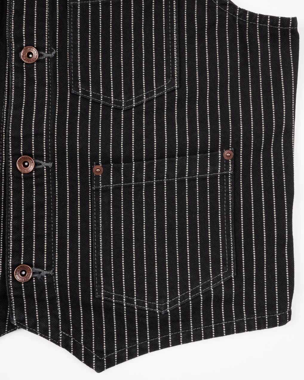 IHV-02-BLK 12oz Wabash /Duck Work Vest Black/Black