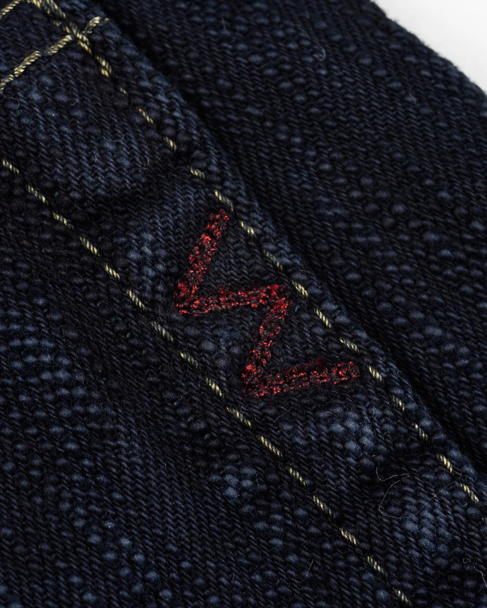 IH-666S-SLBod 16oz Slubby Selvedge Denim Slim Straight Cut Indigo Overdyed Black