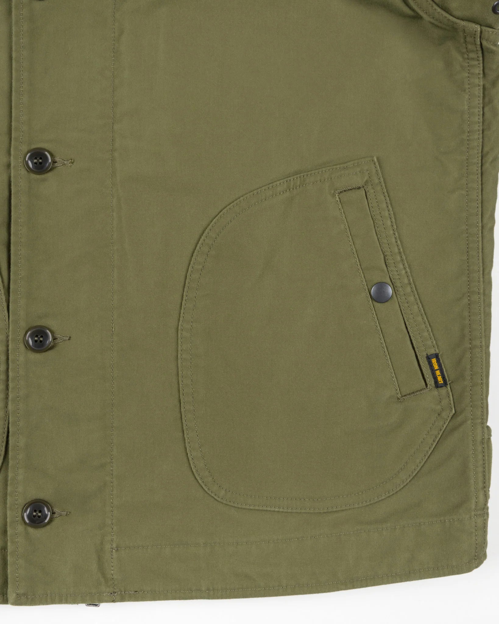 IHM-53-ODG 12oz Whipcord Lightweight N1 Deck Jacket - Olive Drab Green