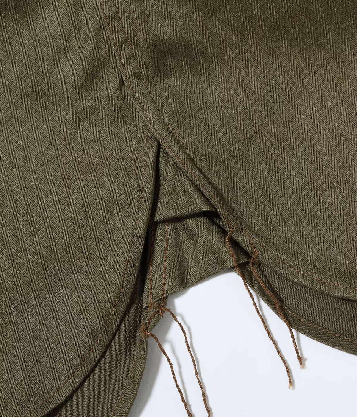 BR39730 Herringbone Short Sleeve Work Shirt Olive