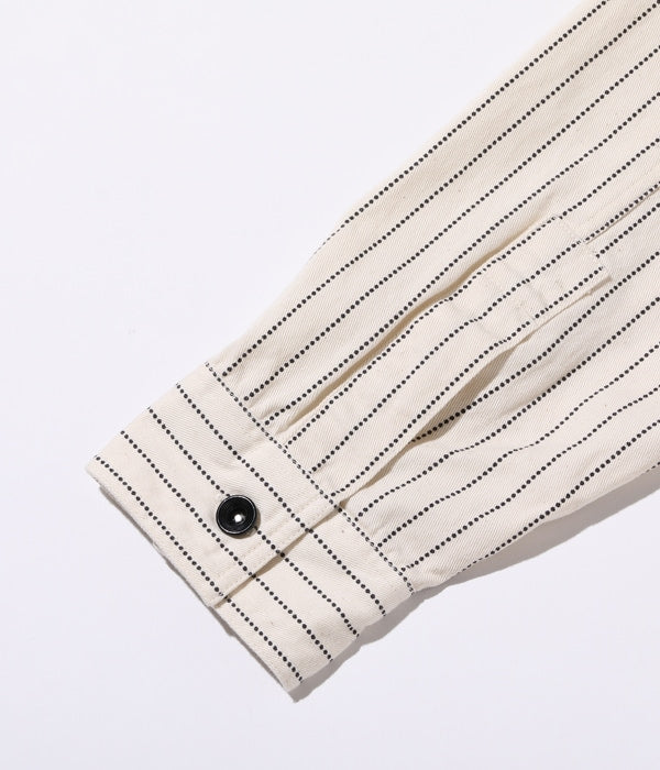 SC27076 8.5oz White Wabash Stripe Work Shirt