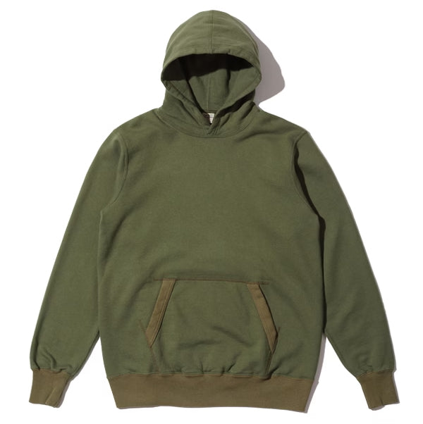 BR68914 Loopwheel Hooded Sweatshirt Olive