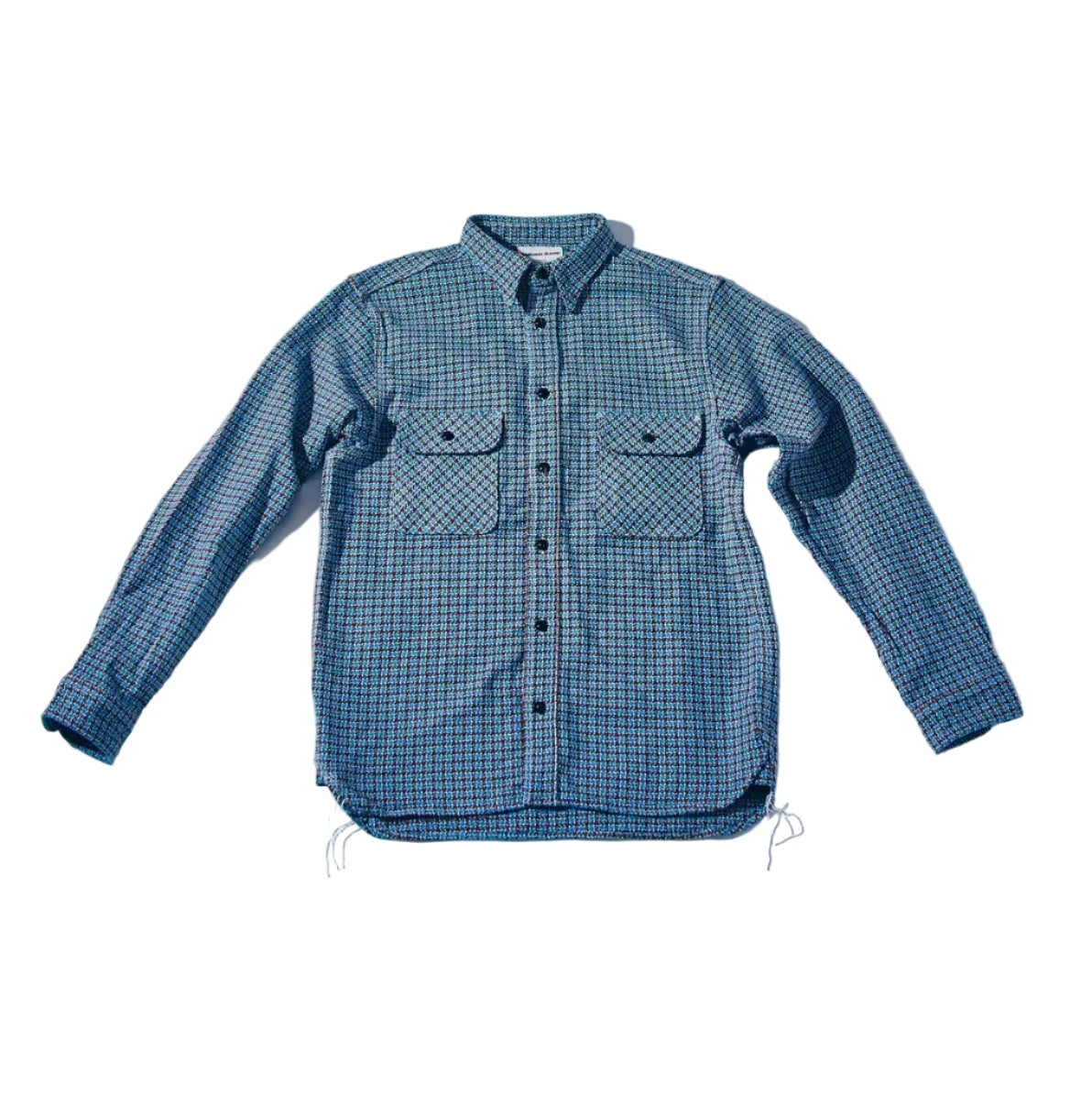 SIN25-02 Cheese Indigo Heavy Flannel Work Shirt