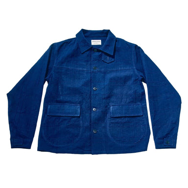 Blue jacket on a white background