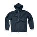 Black hoodie on a light gray background