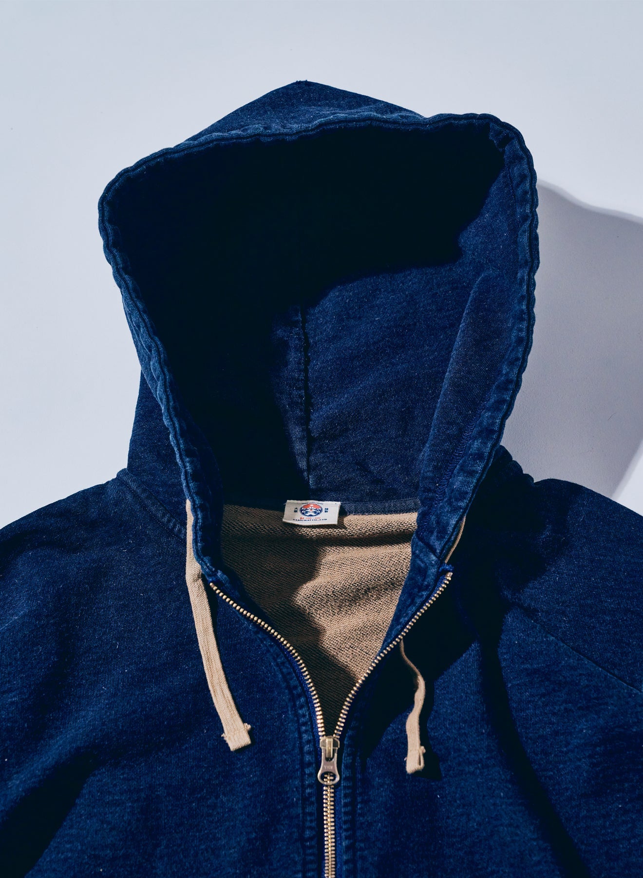 SIS25-102 Kakishibu Indigo Zip Hoody