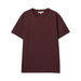 Maroon t-shirt on a light gray background