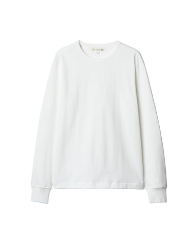 White sweatshirt on a light gray background