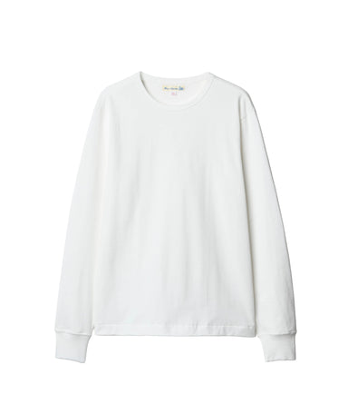 White sweatshirt on a light gray background
