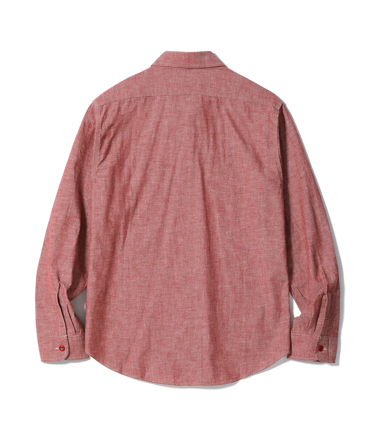 SC29682 Red Chambray Long Sleeve Work Shirt