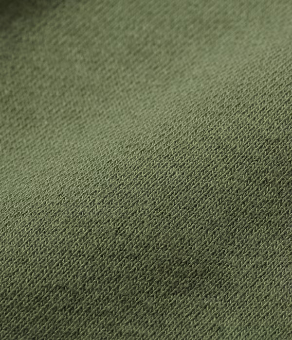 BR68914 Loopwheel Hooded Sweatshirt Olive