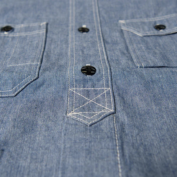 5333A Chambray Work Shirt Blue