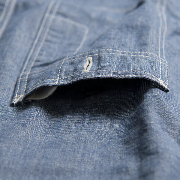 5333A Chambray Work Shirt Blue