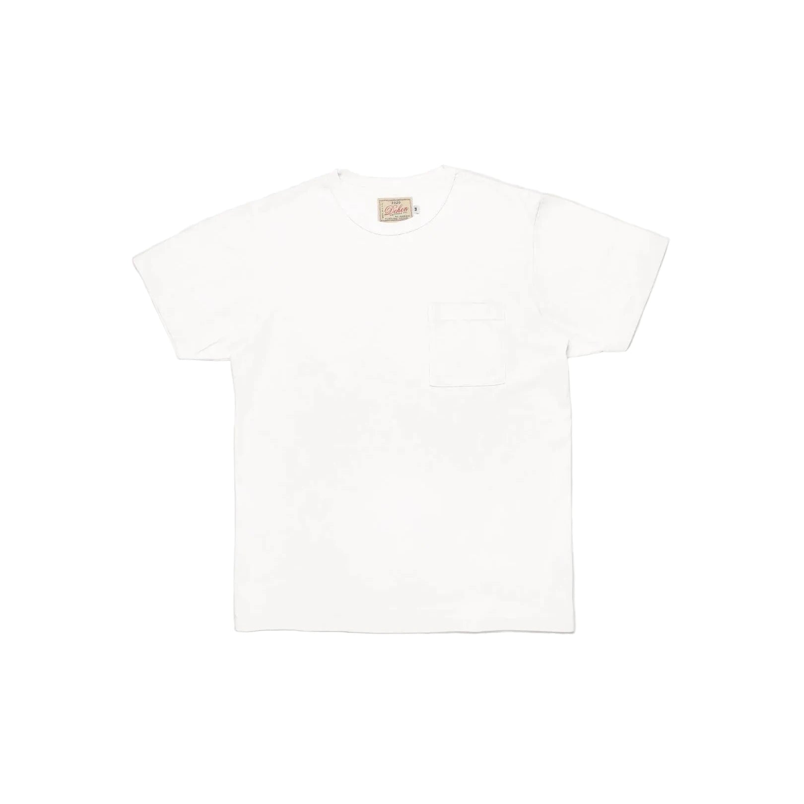 White t-shirt on a light gray background