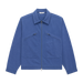 Blue jacket with a collar on a white background