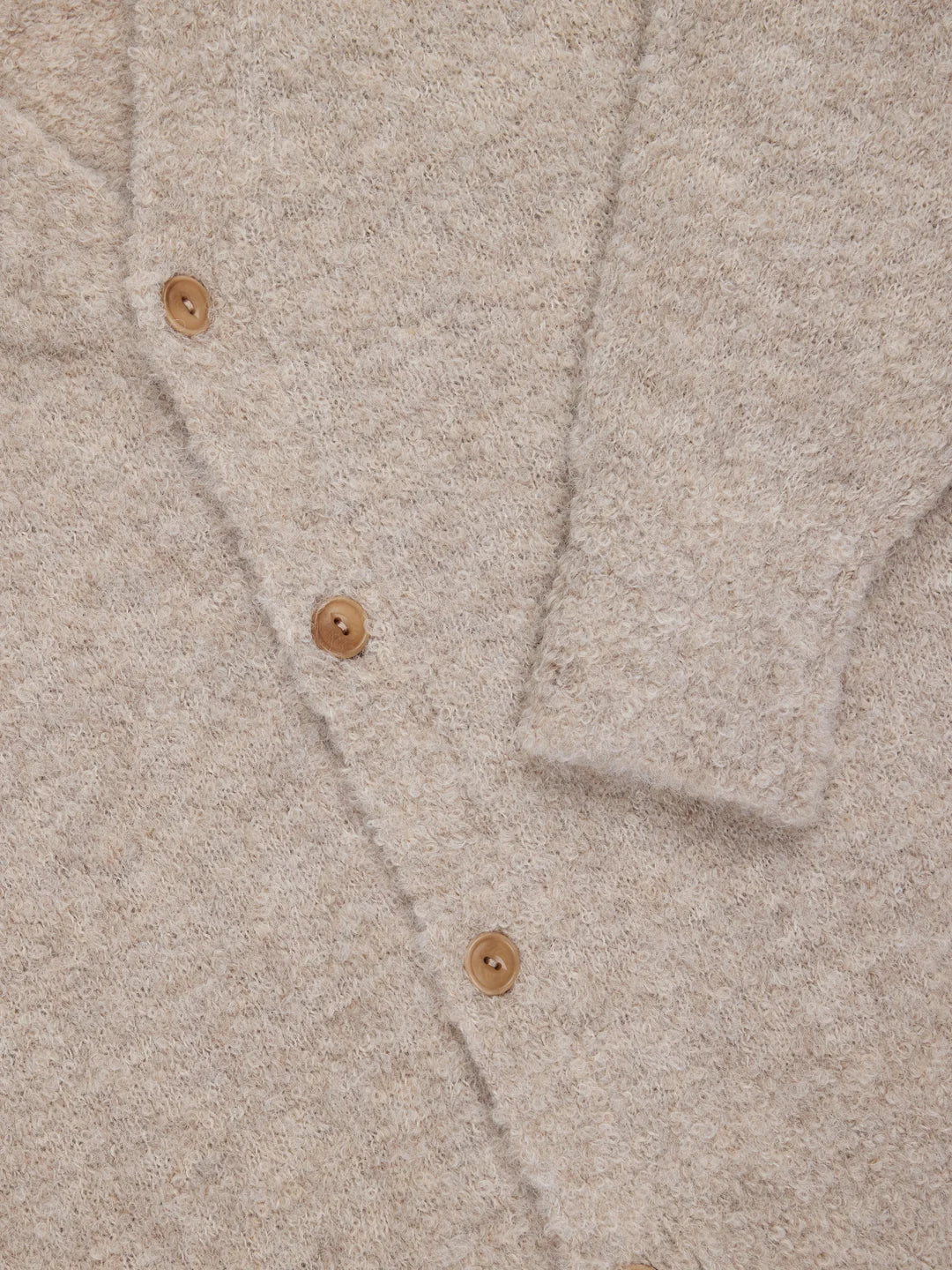 V-Neck Cardigan Khaki Bouche Alpaca