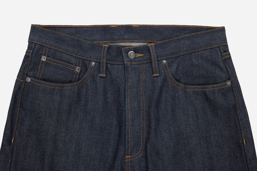 RS-100x Relaxed Straight Indigo Selvedge Denim