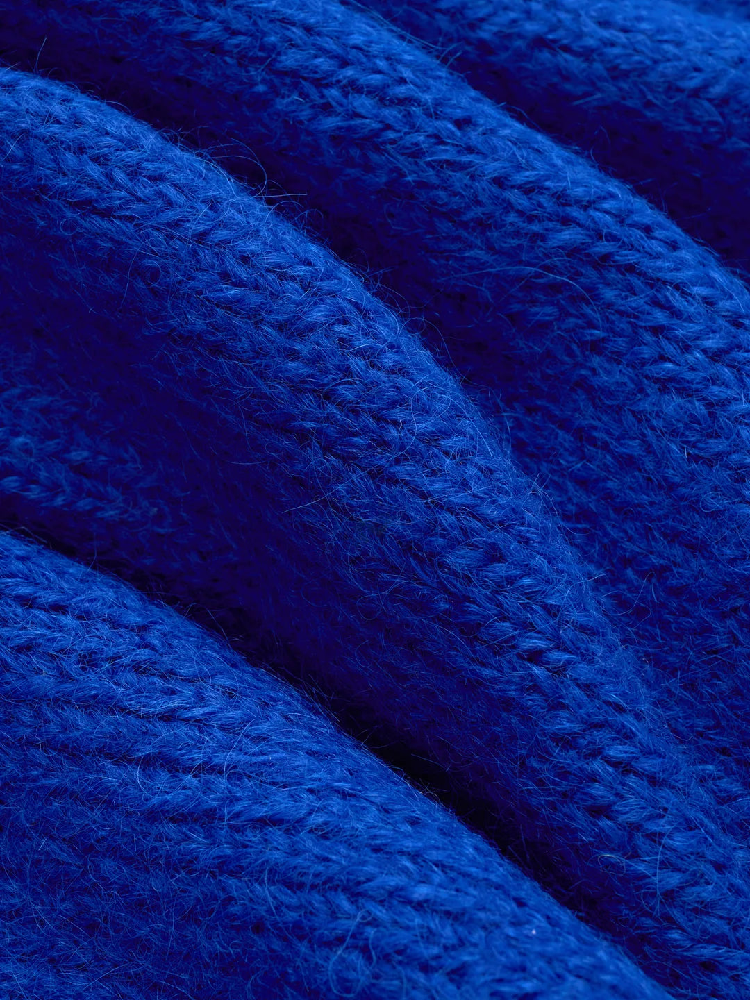 Classic Cardigan Cobalt Alpaca