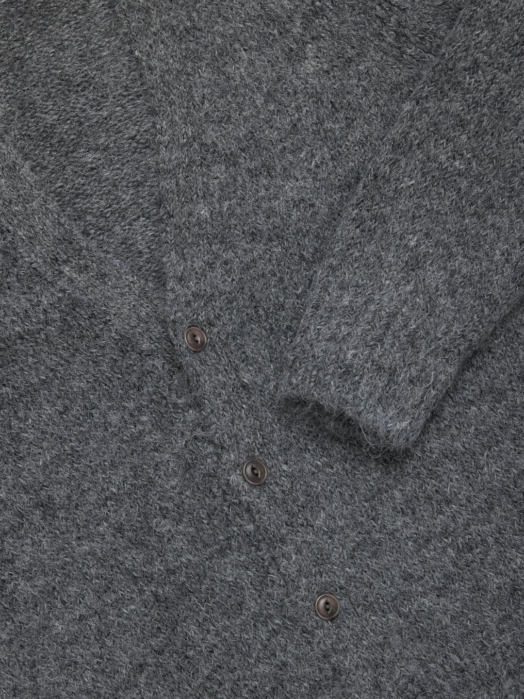 Classic Cardigan - Pewter Alpaca